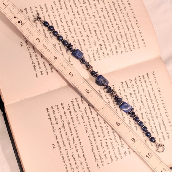 Artisan made lapis bracelet - Picture 2 of 2